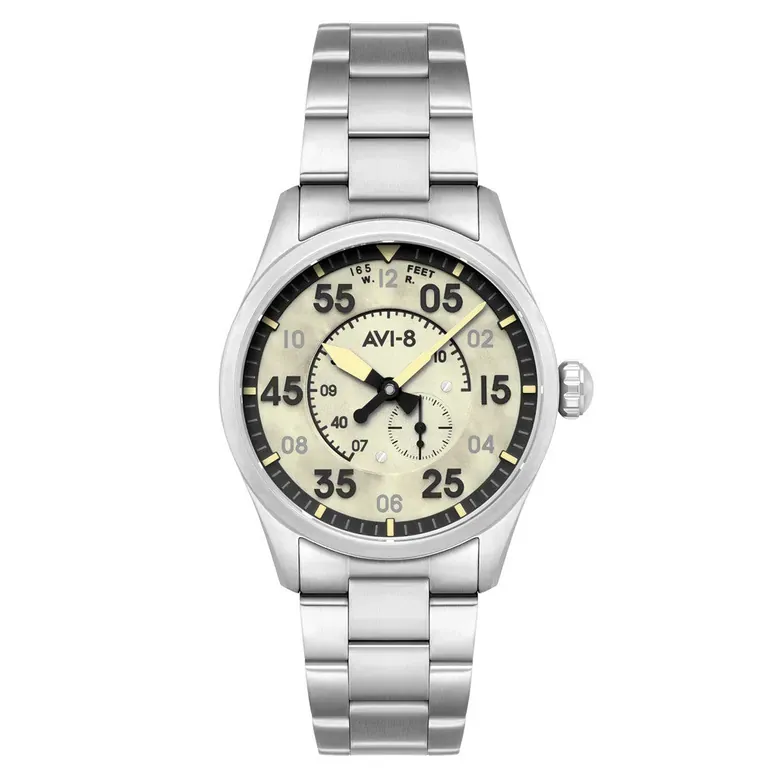 AVI-8 Spitfire Type 300 Automatic with Tarmac Tracker Green Dial #AV-4147-33
