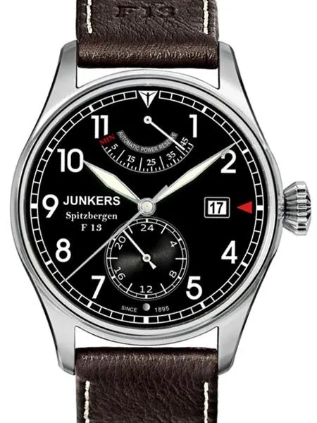 Junkers Spitzbergen F13, 26-Jewel Automatic Power Resverve Watch, Sapphire Crystal #6160-2