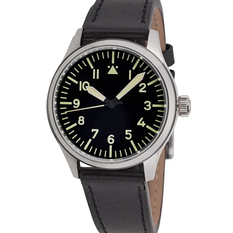 Islander 39mm Automatic Pilot watch with Black Dial and Sapphire Crystal #ISL-107