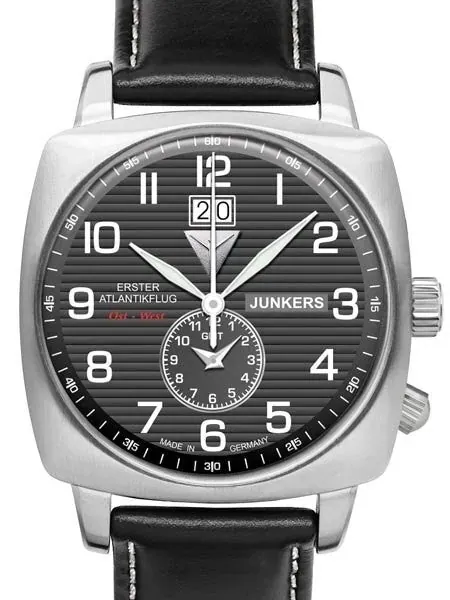Junkers 1st Atlantic Flight Dual Time, Big Date Watch #6440-2