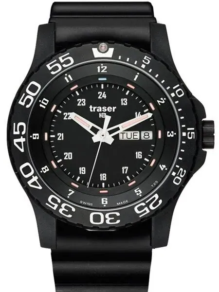 Traser Elite Red Military Watch with 45mm Case and a Sapphire Crystal #100378