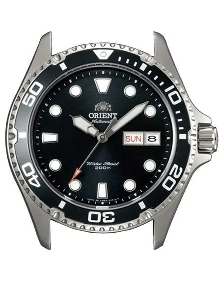 Scratch and Dent - Orient Ray II Black Dial Automatic Dive Watch with SS Bracelet #AA02004B 4