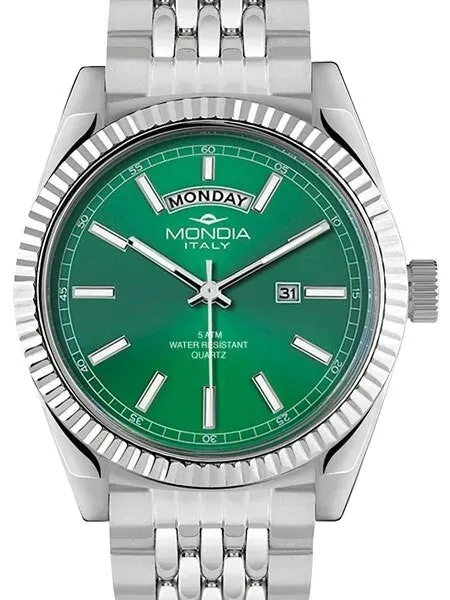Mondia Madison Quartz Dress Watch with Green Dial #MI756SS-04GR-BM