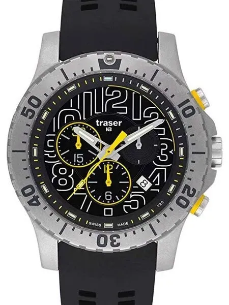Traser Elite Chronograph with Tritium Illumination and 12-Hour Totalizer #105858