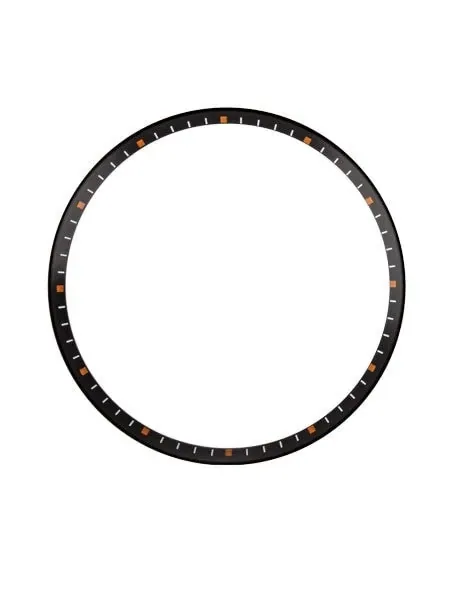 Matte Black Chapter Ring for Seiko SKX007, SKX009, SKX011 Watches #R02