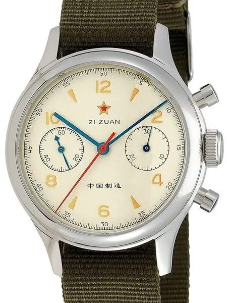 Scratch and Dent - Seagull 1963 Hand Wind Mechanical Chronograph with Sapphire Crystal #6345G-2901 30