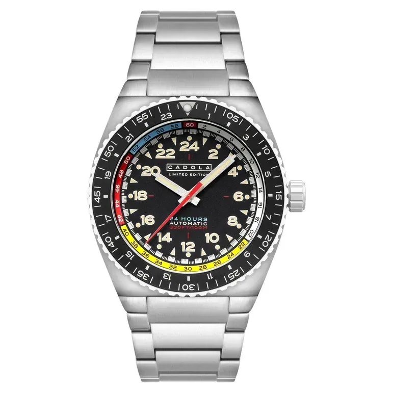 Cadola Dog Leg Automatic with Jet Black Dial #CD-1030-11