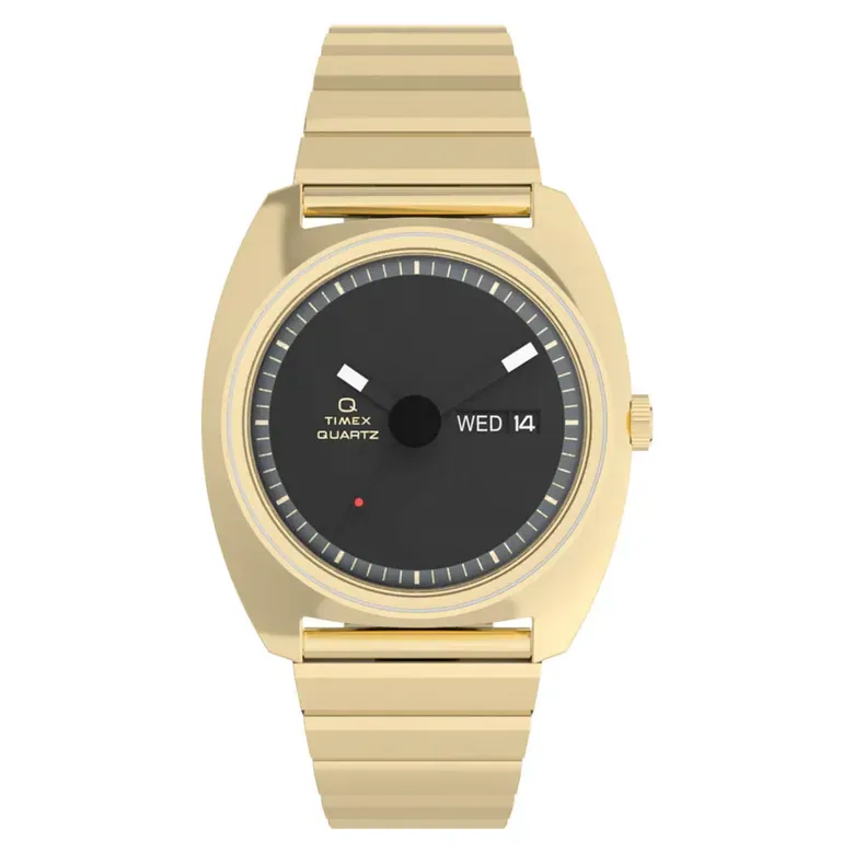 Timex® Q 1975 Enigma 37mm Stainless Steel Bracelet Watch #TW2Y34400