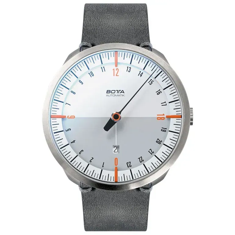 Botta UNO 24 one hand 24-hour Swiss Automatic watch with 45mm titanium case #921010