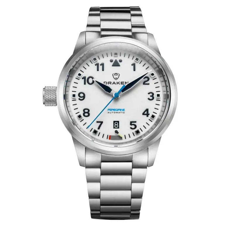 Draken Peregrine 'B' Full Lume Dial Watch with Left Crown #DKN-12
