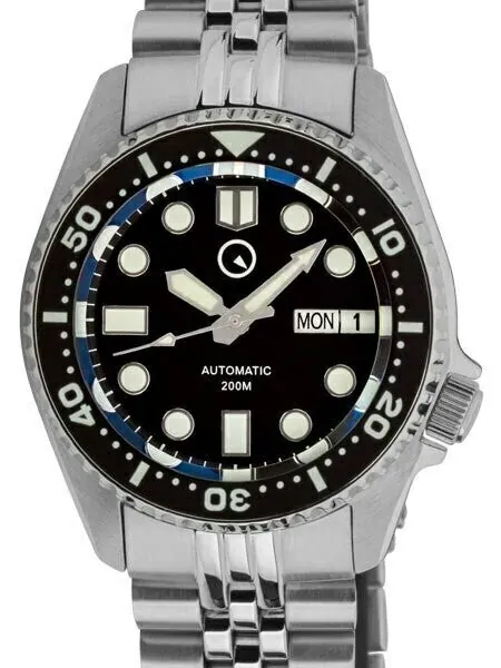 Scratch and Dent - Islander 38mm Automatic Dive Watch with an AR Sapphire Crystal, and Luminous Ceramic Bezel Insert #ISL-05