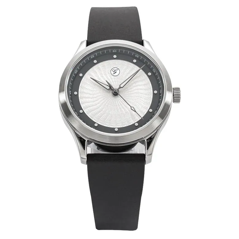 Galvin Loimu Frost Tuxedo Watch on Rubber Strap #GVN-03