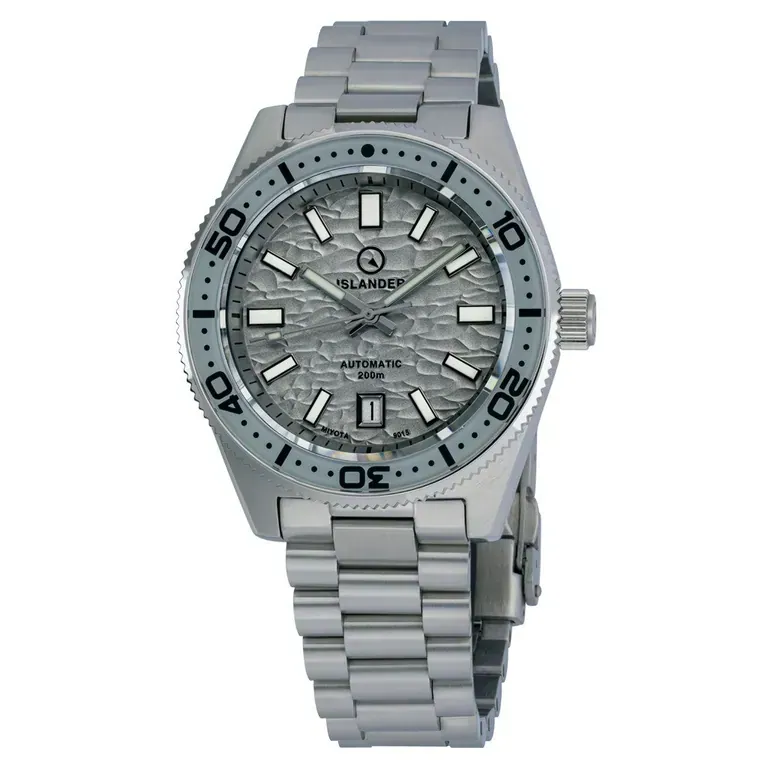 Islander Northport Automatic Dive Watch with Grey Ripple Dial #ISL-257