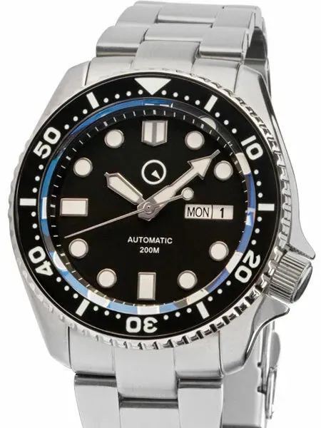 Scratch and Dent - Islander Automatic Dive Watch with AR Sapphire Crystal, Luminous Ceramic Bezel Insert #ISL-02