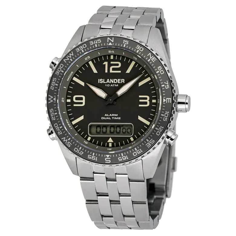 Islander Rocky Point Analog-Digital Watch with Grey Dial #ISL-330