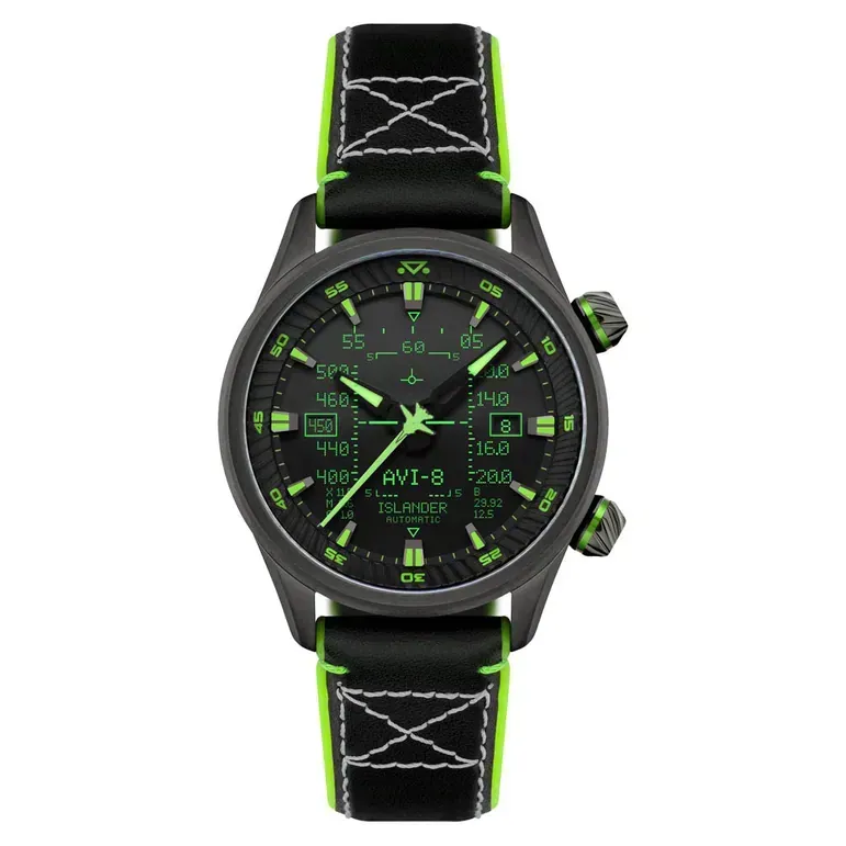 AVI-8 x Islander Limited Edition F14 HUD Automatic with Gradient Charcoal Dial #AV-4142-LIW02