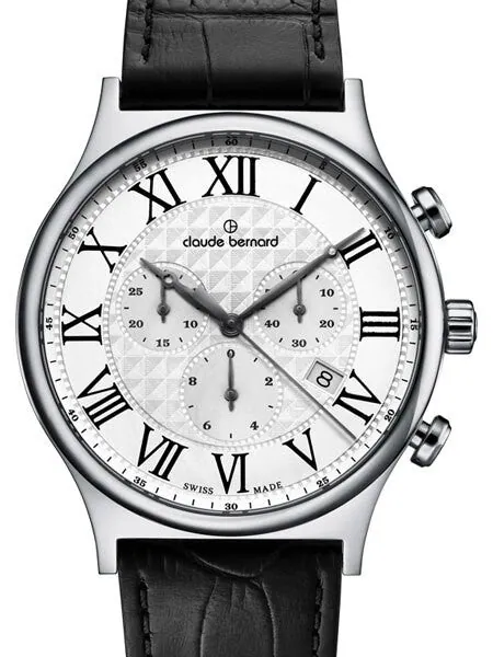 Claude Bernard Swiss Chronograph Dress Watch with Sapphire Crystal #10217-3-AR