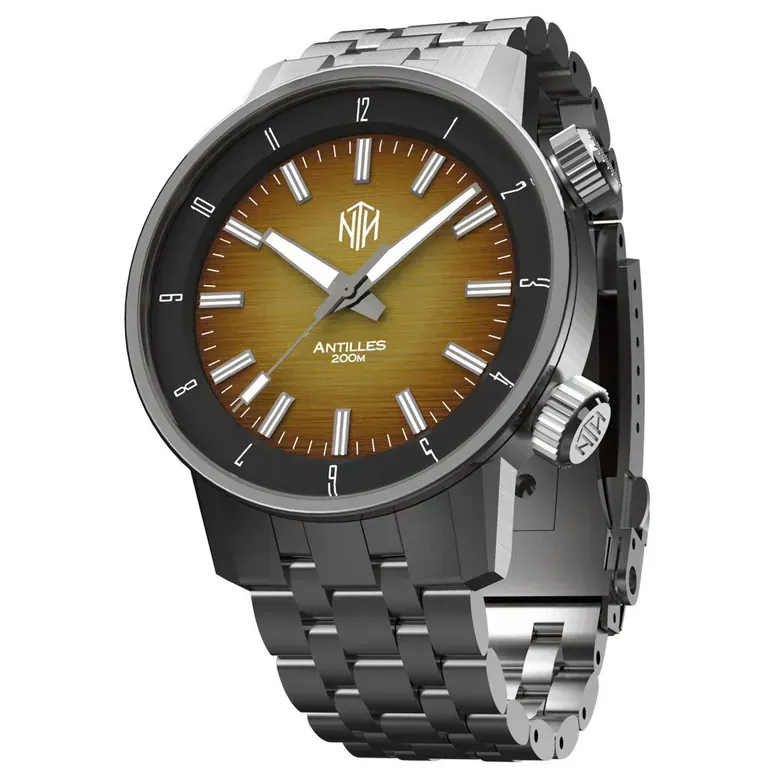 NTH Antilles  200-Meter Hi-Beat Automatic Dive Watch with a DD AR Sapphire Crystal #WW-NTH-TNCN