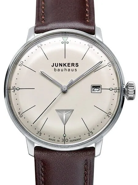 Junkers Bauhaus Swiss Quartz Watch with Domed Hesalite Crystal #6070-5