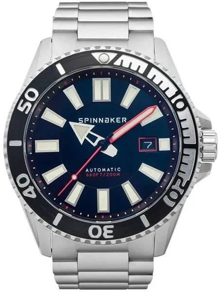 Spinnaker Automatic 200 Meter Dive Watch with Stainless Steel Bracelet #SP-5074-11