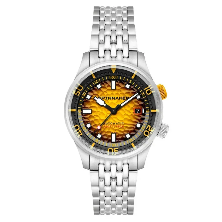 Spinnaker Bradner Automatic Dive Watch with Saffron Splash Dial #SP-5062-88