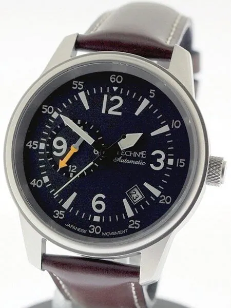 Techne Automatic 41mm Goshawk Aviator Watch with Anti-Reflective Sapphire Crystal  #411.052