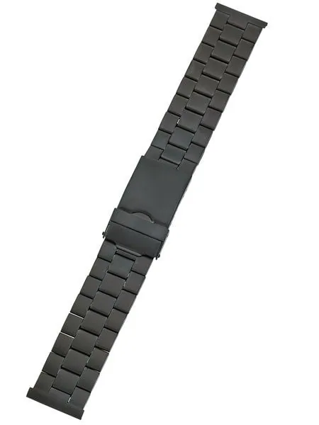 Vollmer Black PVD Bracelet with Deployant Clasp #03382H0 (22mm)