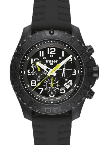Traser Outdoor Pioneer Chronograph with Tritium Illumination and Rotating Black Bezel #102912