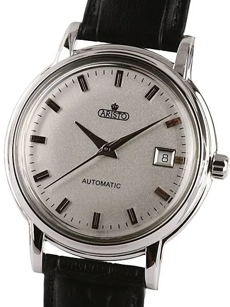Aristo 4H101S Classic Silver AristoCrat Swiss ETA Automatic Dress Watch