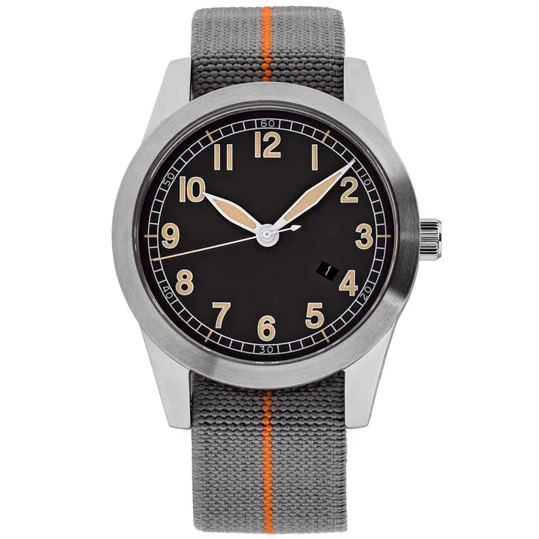 Islander USA Assembled Ameriquartz Field Watch with 40mm Stainless Steel Case and AR Sapphire Crystal #ISL-78