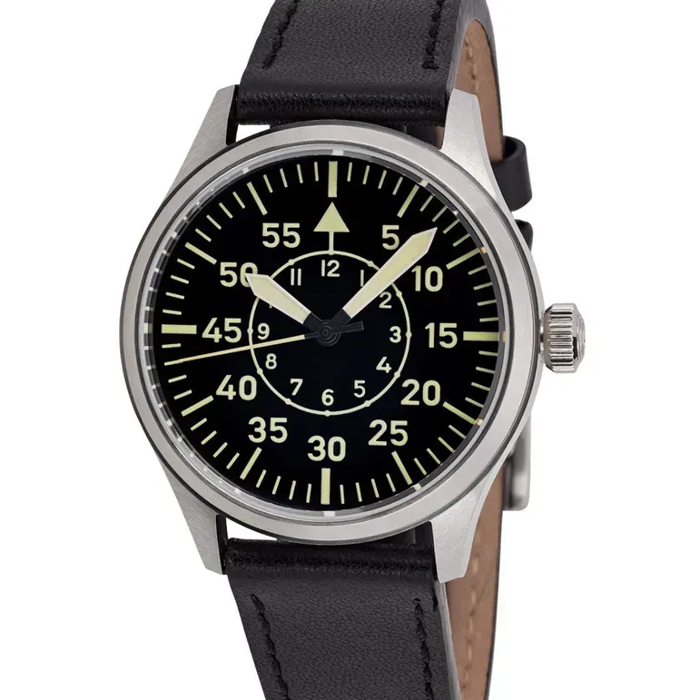 Islander 39mm Automatic Pilot watch with Black Dial and Sapphire Crystal #ISL-113
