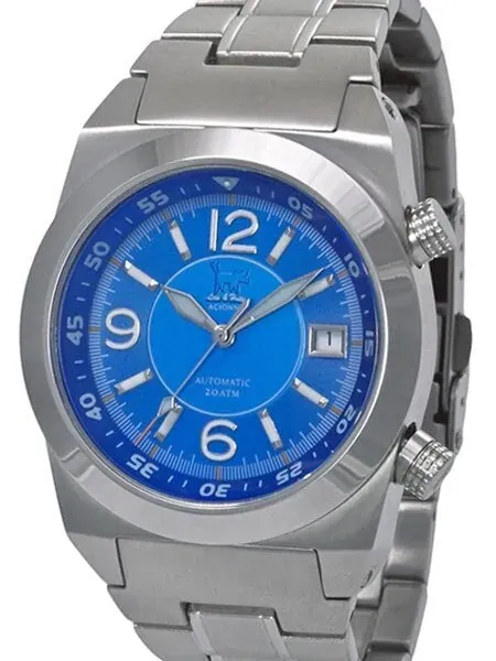 Lew and Huey 200 Meter Dual Crown Automatic Dive Watch with Strap and Bracelet #Acionna-BW
