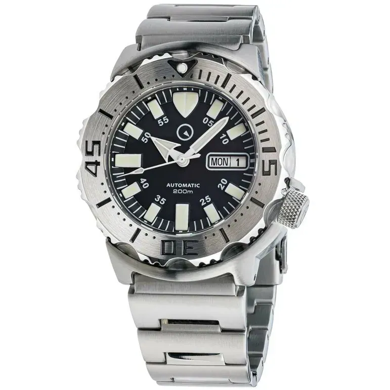 Islander Black Dial Automatic Dive Watch with AR Double Dome Sapphire Crystal #ISL-57