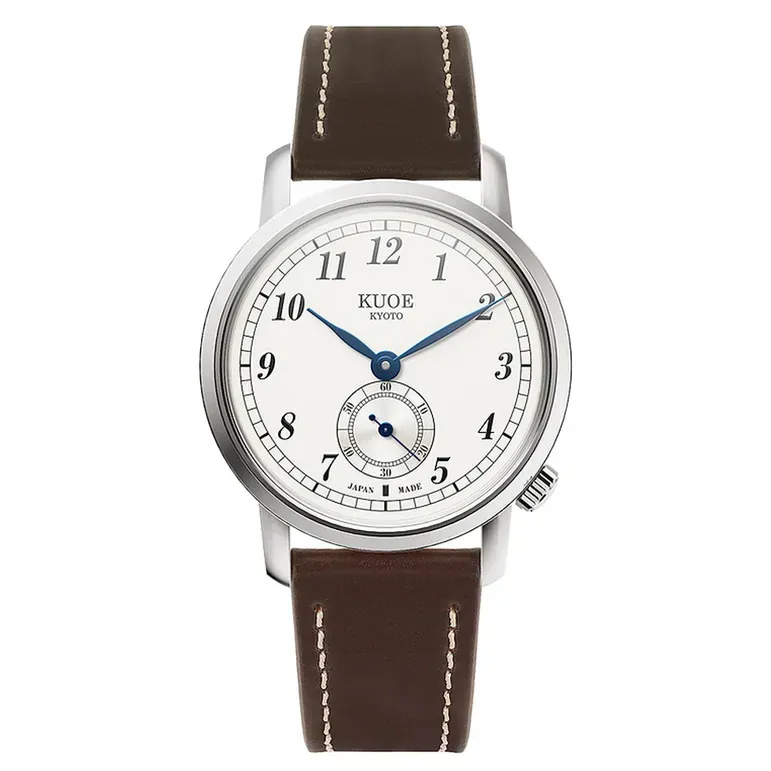 KUOE Old Smith 90-007 Automatic 35mm Watch with Blued Hands #OS90007-ABL-IT-DBR-SA