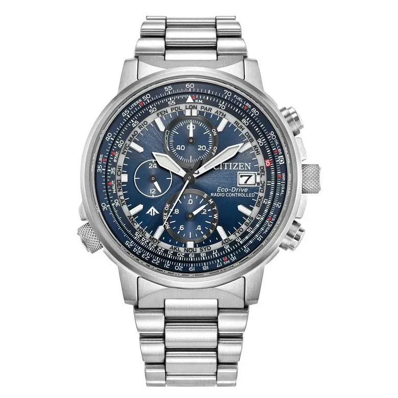 Citzen Eco-Drive Promaster Navihawk A-T Blue Dial Watch #AT8300-58L