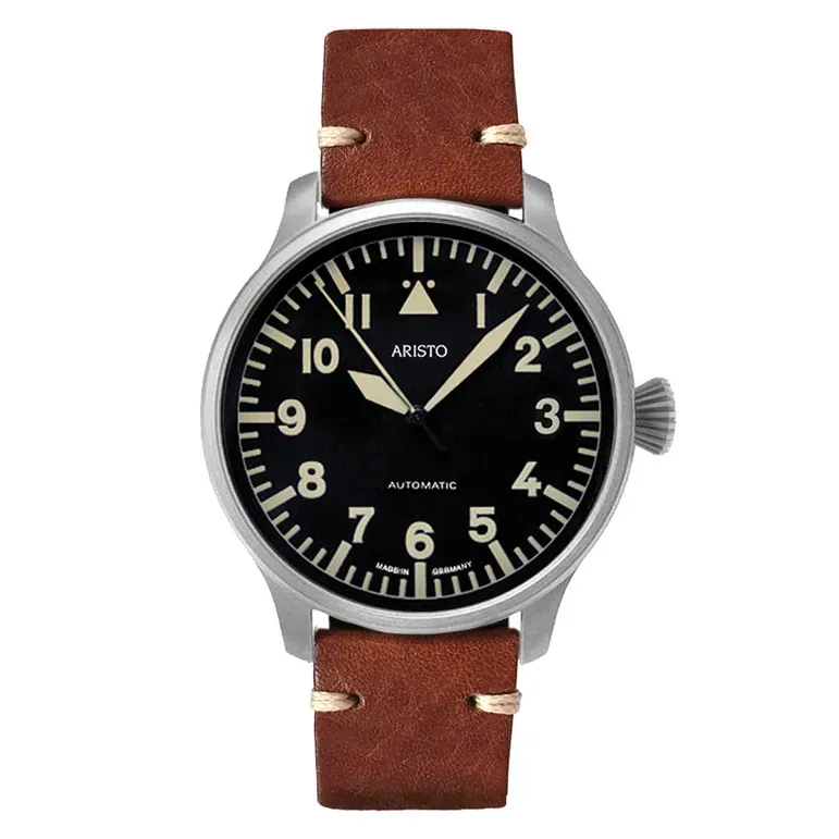 Aristo Swiss Automatic Pilot Watch with Black A-Dial #3H232