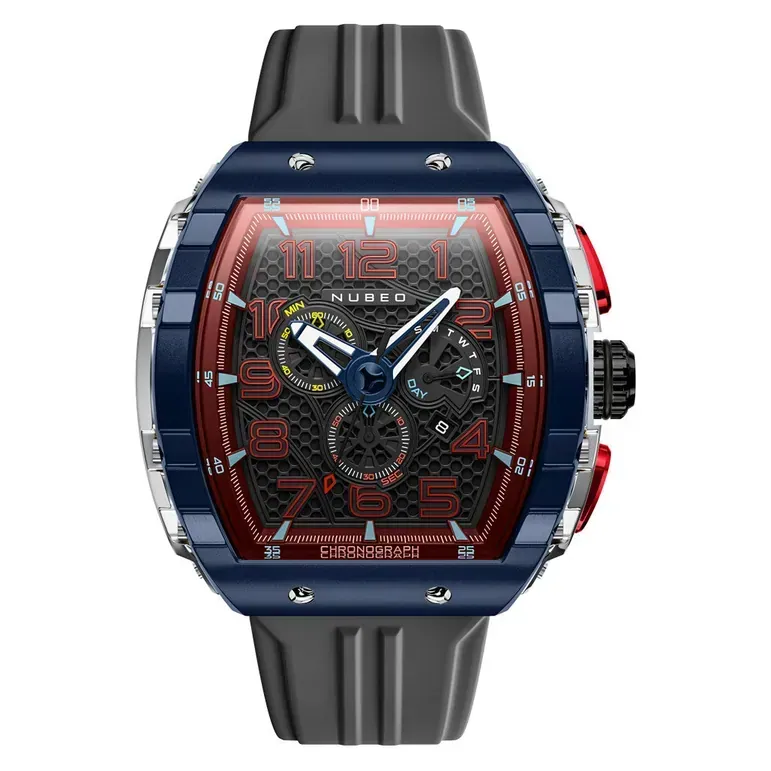 Nubeo Magellan Retrograde Chronograph Spaceship Black #NB-6088-08