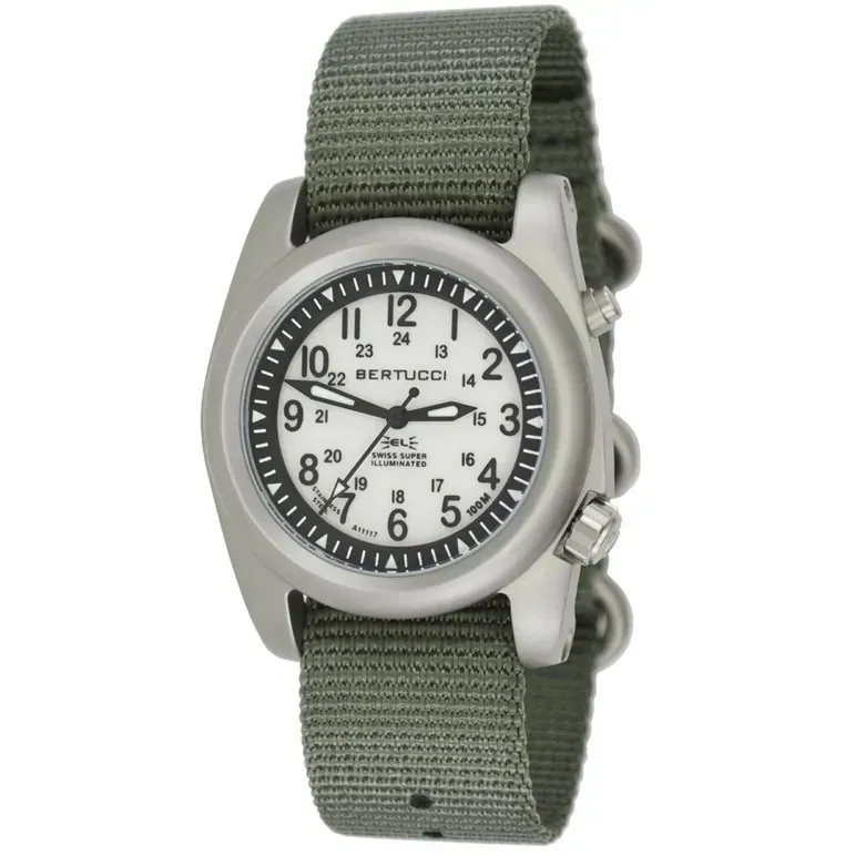 Bertucci A-2SEL Field Watch with Dual Lighting System, Ghost Grey Dial #22026