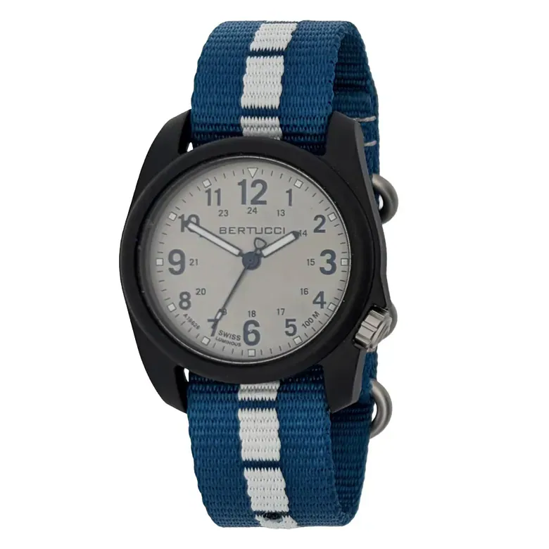 Bertucci DX3 Edge in Silver with Royal Blue Strap #11166