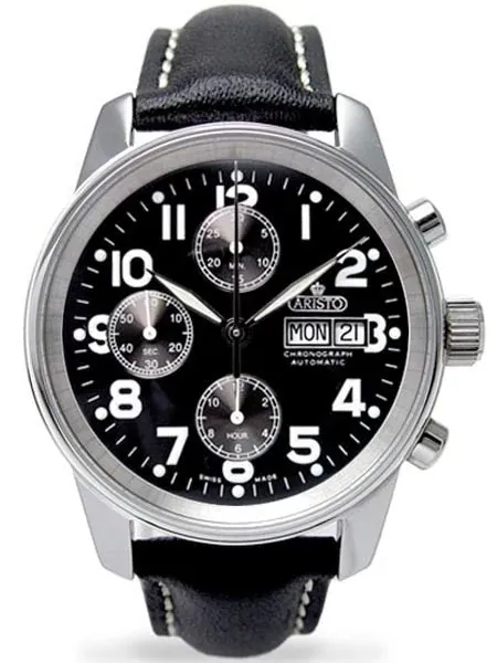 Aristo 4H123L Swiss Valjoux 7750 Automatic Chronograph with Day-Date