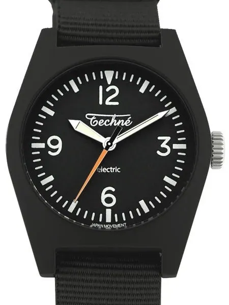 Techne Hummingbird Watch with Dyed Bead-Blasted Titanium Case #222.113