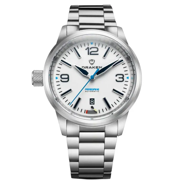 Draken Peregrine 'A' Full Lume Dial Watch with Left Crown #DKN-13