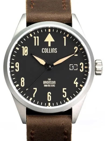 Collins 24-Jewel Automatic Aviator-Styled Watch with 40mm Case and Sapphire Crystal #CW01111