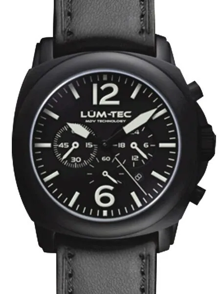 Lum-Tec 44mm M72 Chronograph Watch with Anti-Relfective Sapphire Crystal #M72