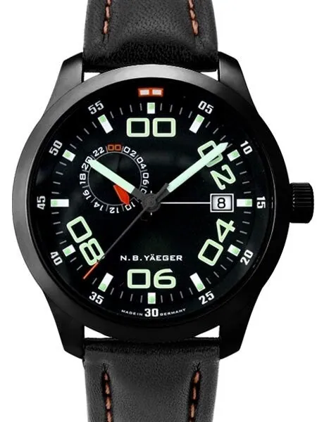 NB Yaeger Swiss Automatic Pilot Watch with Sapphire Crystal #LIMA-PVD-C2