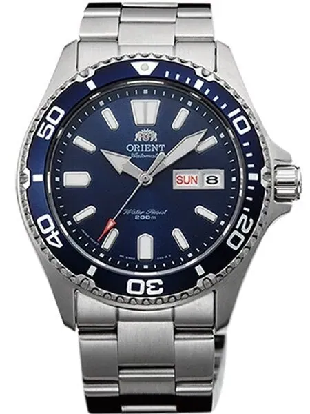 Scratch and Dent - Orient Mako USA II Blue Dial Automatic Dive Watch with Sapphire Crystal #AA0200BD