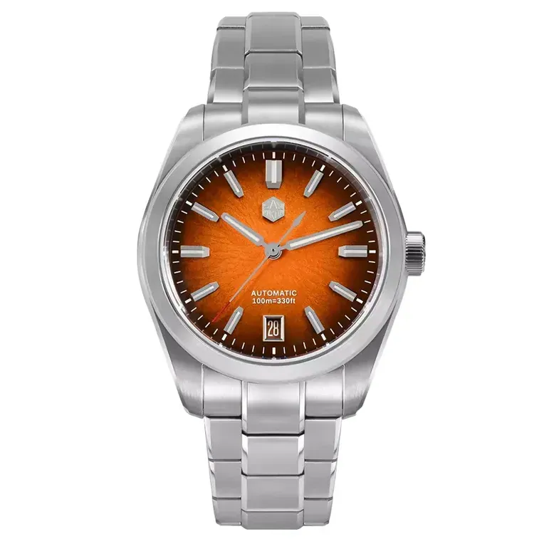 San Martin 36mm Dress Watch with Orange Degrading Dial #SN0144-B