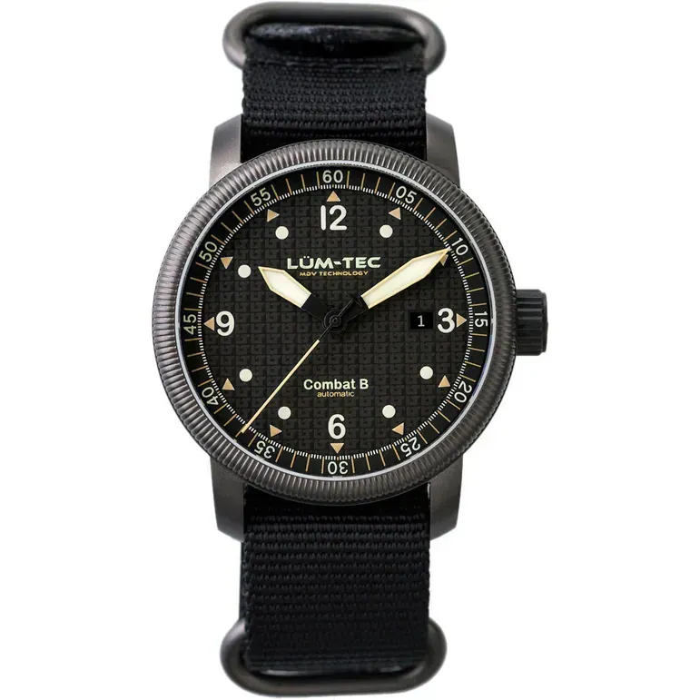 Lum-Tec 43mm Combat Automatic Watch with Curved Sapphire Crystal #Combat-B51