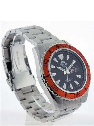Scratch and Dent - Orient Mako II 21-Jewel Automatic Dive Watch with Orange Bezel #CEM75004B-SND1