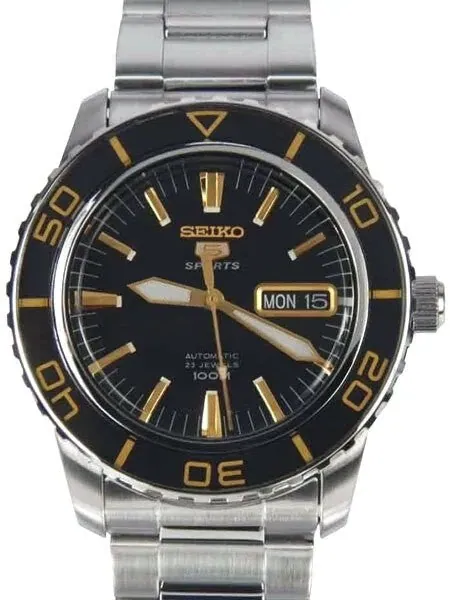 Scratch and Dent - Seiko 41mm Sports 5, 23-Jewel Automatic Watch with Day and Date Window #SNZH57K1 1
